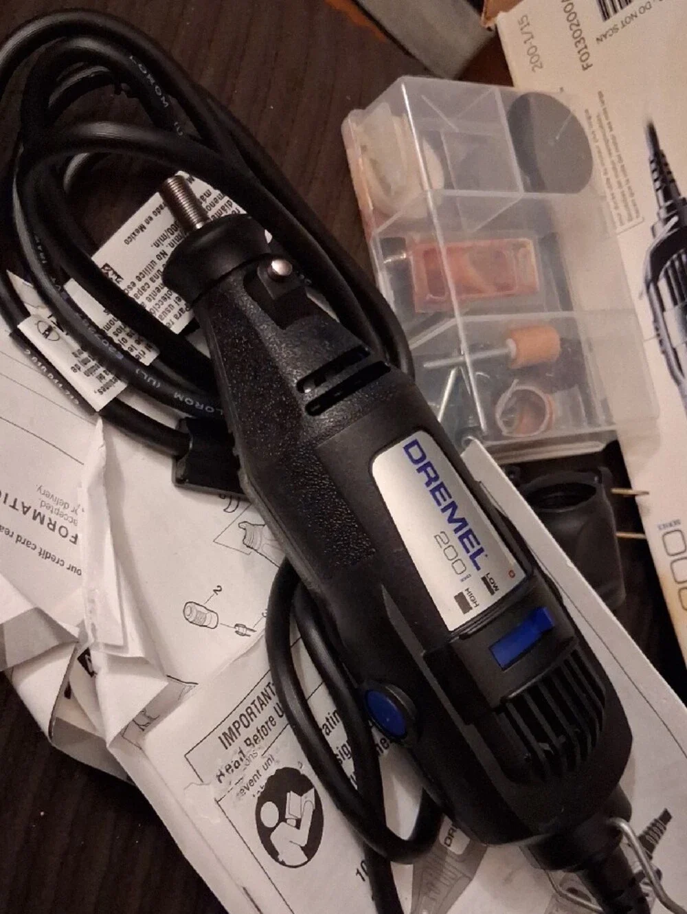 200 Series Black Rotary Tool - Multi-Purpose Grooming and Detailing